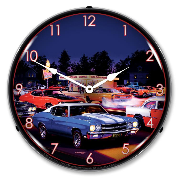 Fast Freds LED Clock-LED Clocks-Grease Monkey Garage