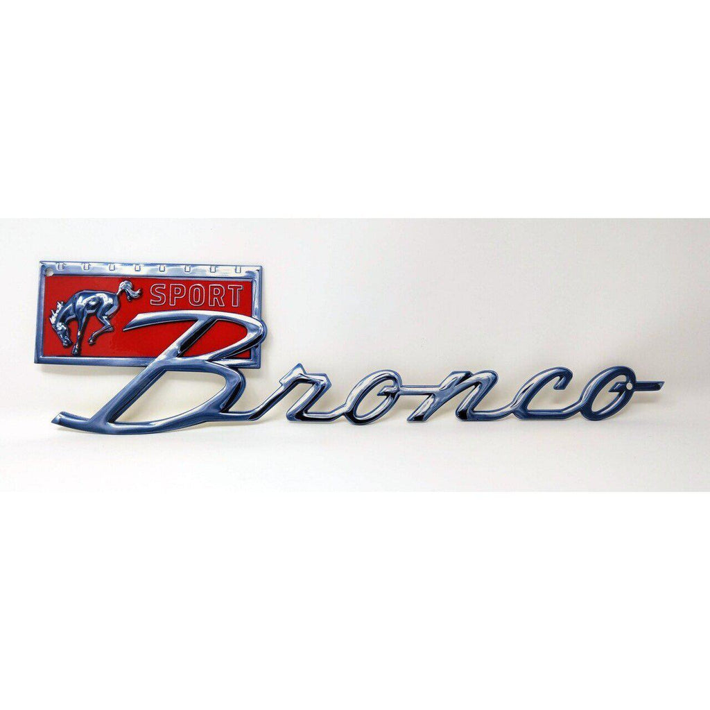 Ford Bronco Sport Emblem Metal Sign-Metal Signs-Grease Monkey Garage