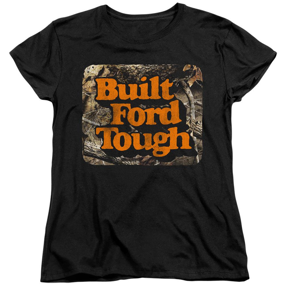 Ford Built Ford Tough Camo Women's Short-Sleeve T-Shirt-Grease Monkey Garage