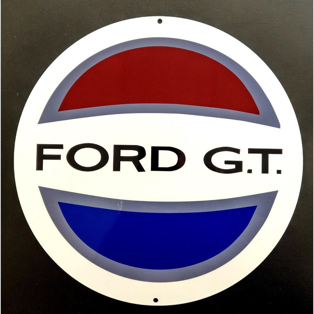 Ford GT Logo Metal Sign-Metal Signs-Grease Monkey Garage