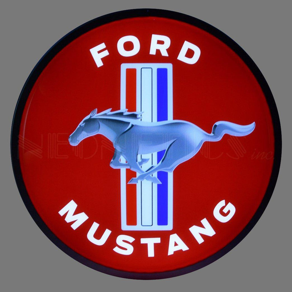 Ford Mustang Backlit LED Sign (15")-LED Signs-Grease Monkey Garage