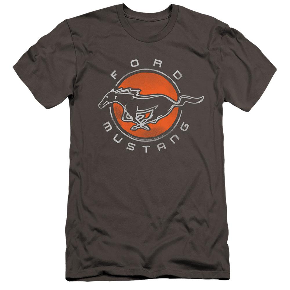 Ford Mustang Circle Short-Sleeve T-Shirt-Grease Monkey Garage