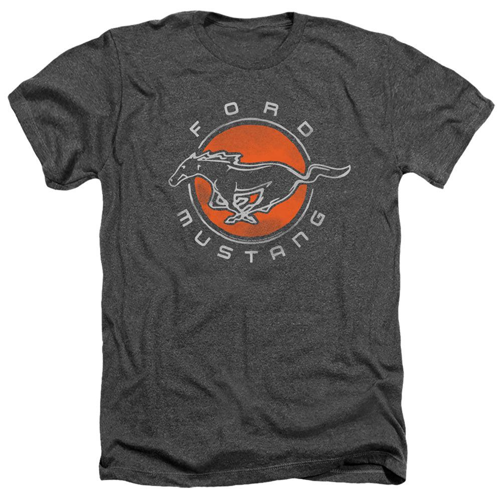 Ford Mustang Circle Short-Sleeve T-Shirt-Grease Monkey Garage