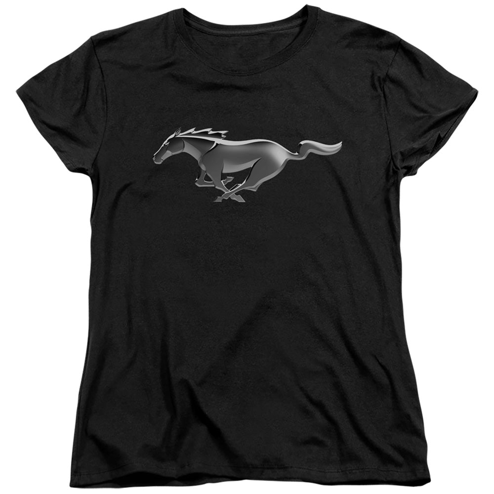 Ford Mustang Modern Mustang Women's Short-Sleeve T-Shirt-Grease Monkey Garage