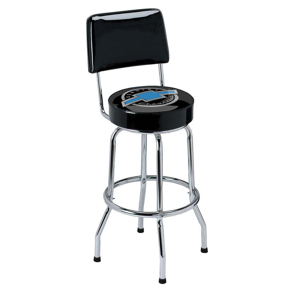 Genuine Chevrolet Backrest Bar Stool-Grease Monkey Garage