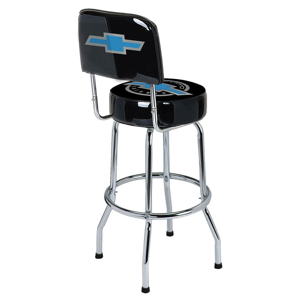 Genuine Chevrolet Backrest Bar Stool-Grease Monkey Garage