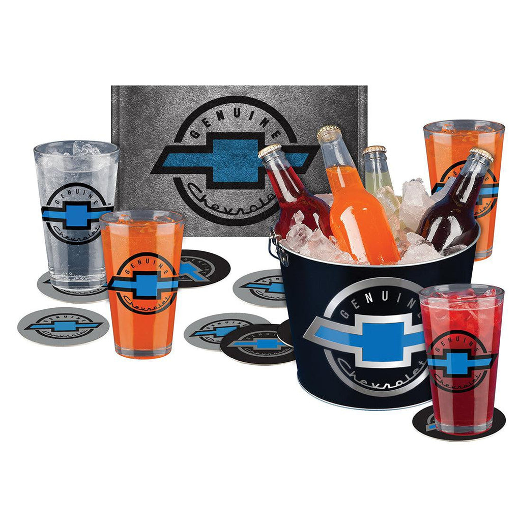 Genuine Chevrolet Party Bucket Set-Grease Monkey Garage