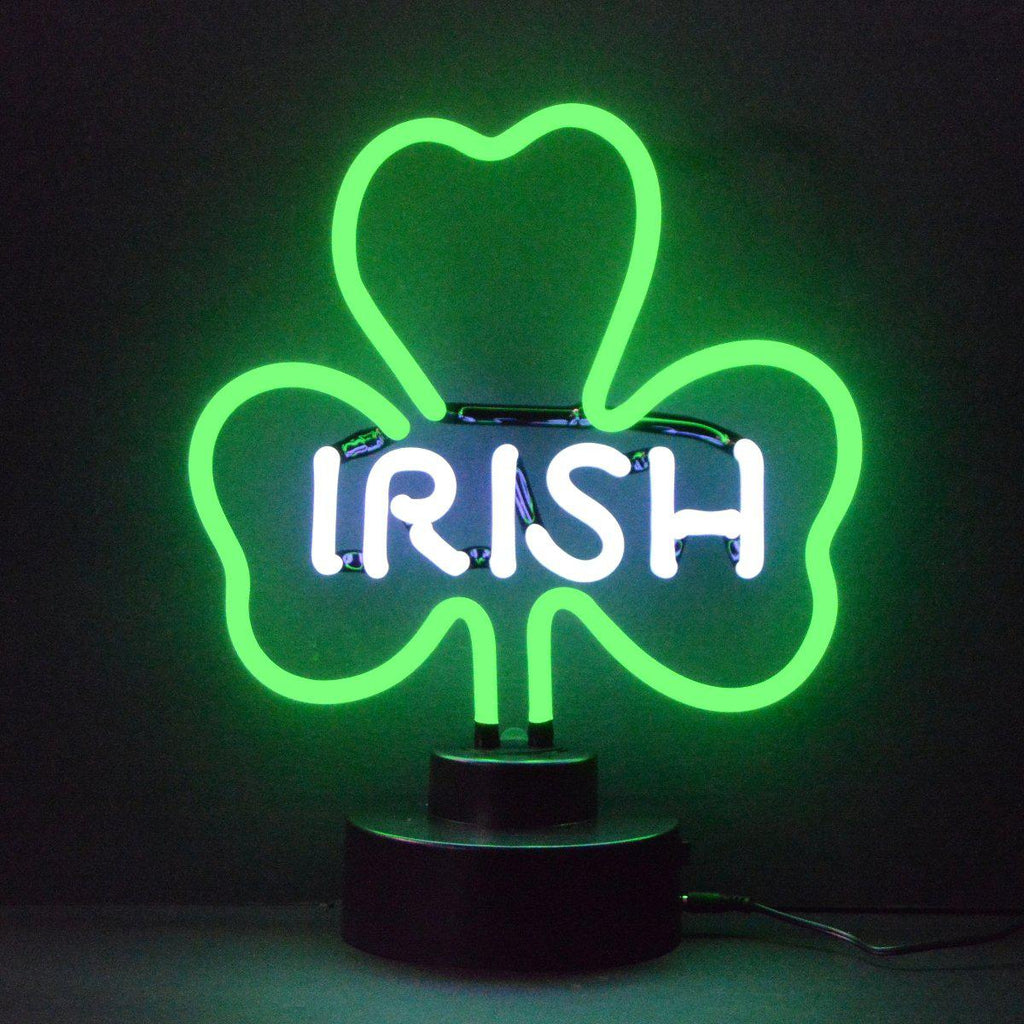 Irish Shamrock Neon Sculpture-Neon Sculptures-Grease Monkey Garage