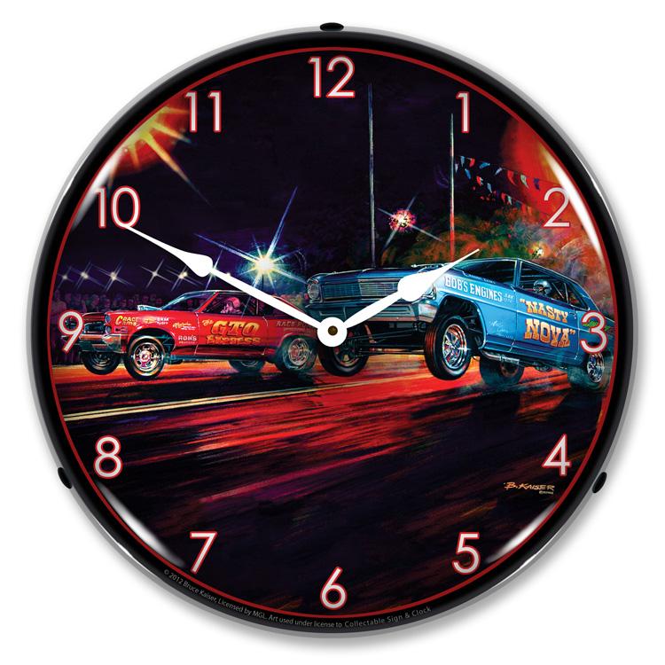 Lift Off LED Clock-LED Clocks-Grease Monkey Garage