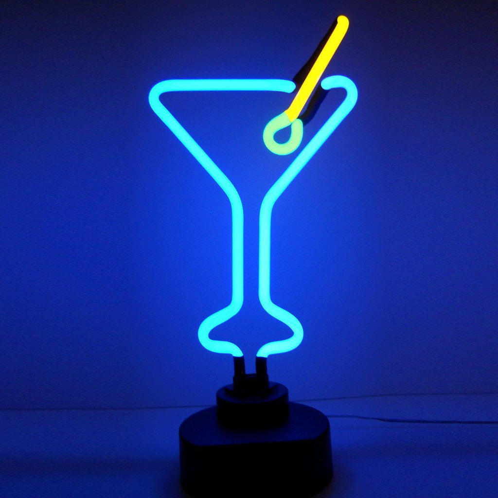 Martini Glass Neon Sculpture-Neon Sculptures-Grease Monkey Garage