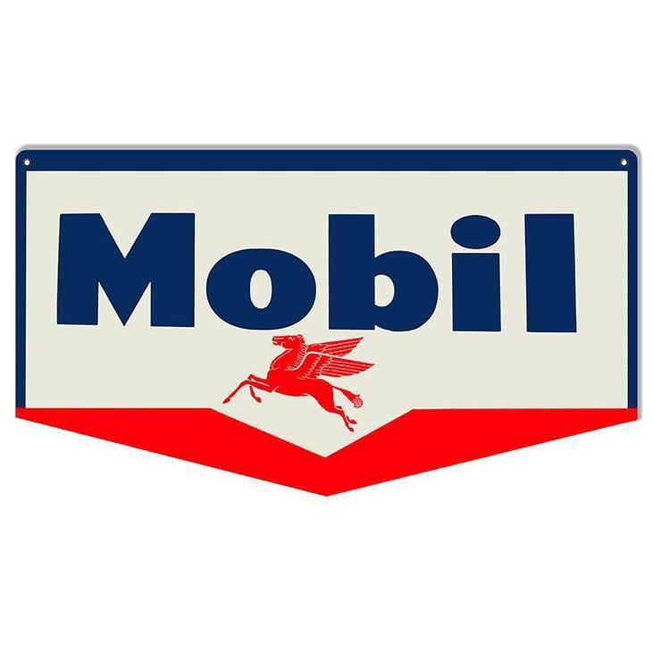 Mobil Pegasus Motor Oil Metal Sign-Metal Signs-Grease Monkey Garage