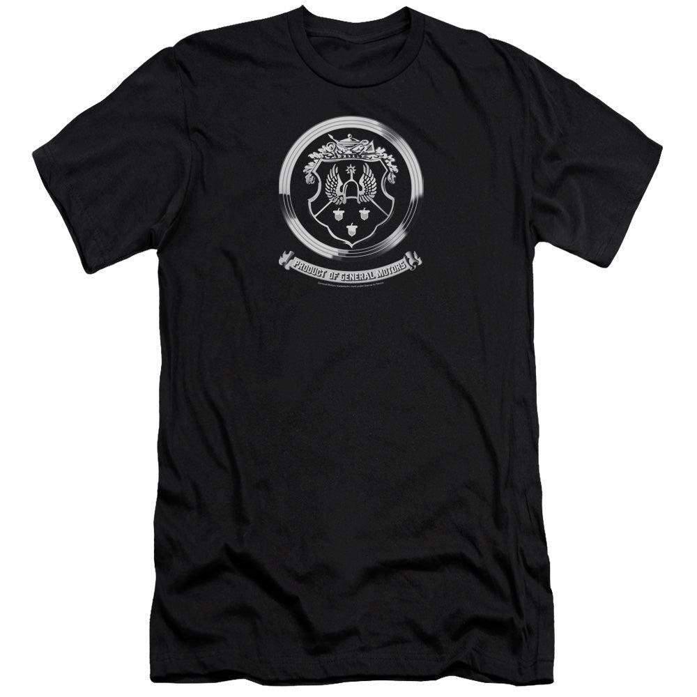 Oldsmobile 1930's Crest Emblem Premium Slim Fit T-Shirt-Grease Monkey Garage