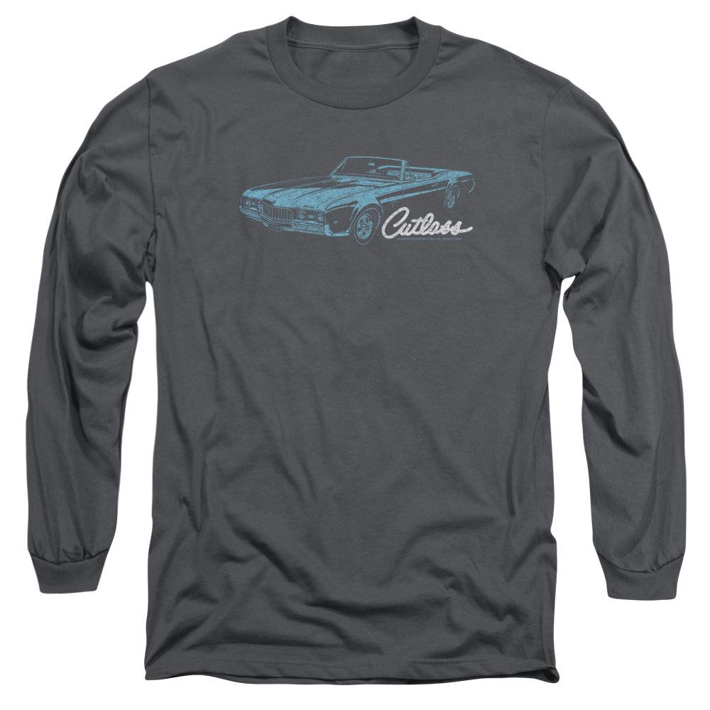 Oldsmobile 1968 Cutlass Convertible Long-Sleeve T-Shirt-Grease Monkey Garage