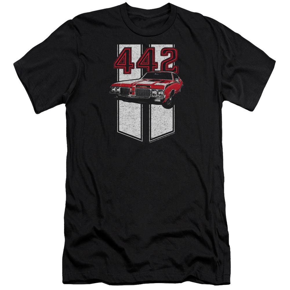 Oldsmobile 442 Premium Slim Fit T-Shirt-Grease Monkey Garage