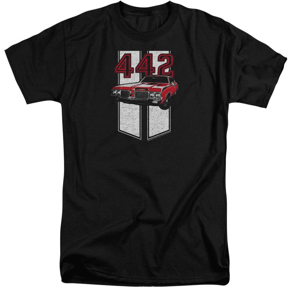 Oldsmobile 442 Tall Short-Sleeve T-Shirt-Grease Monkey Garage