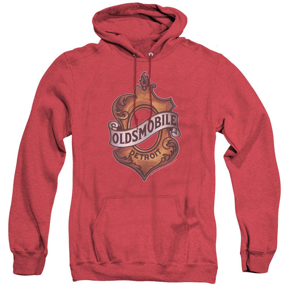 Oldsmobile Detroit Emblem Heather Hoodie-Grease Monkey Garage