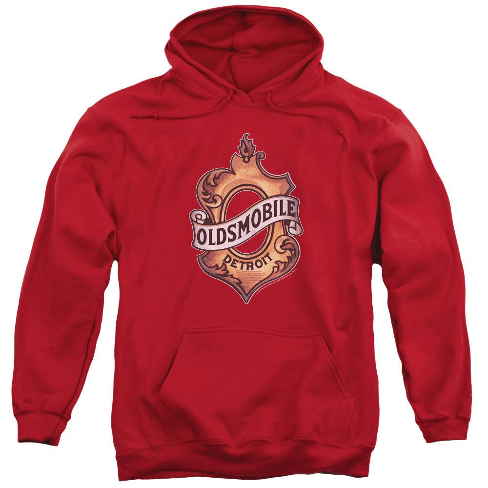 Oldsmobile Detroit Emblem Pullover Hoodie-Grease Monkey Garage