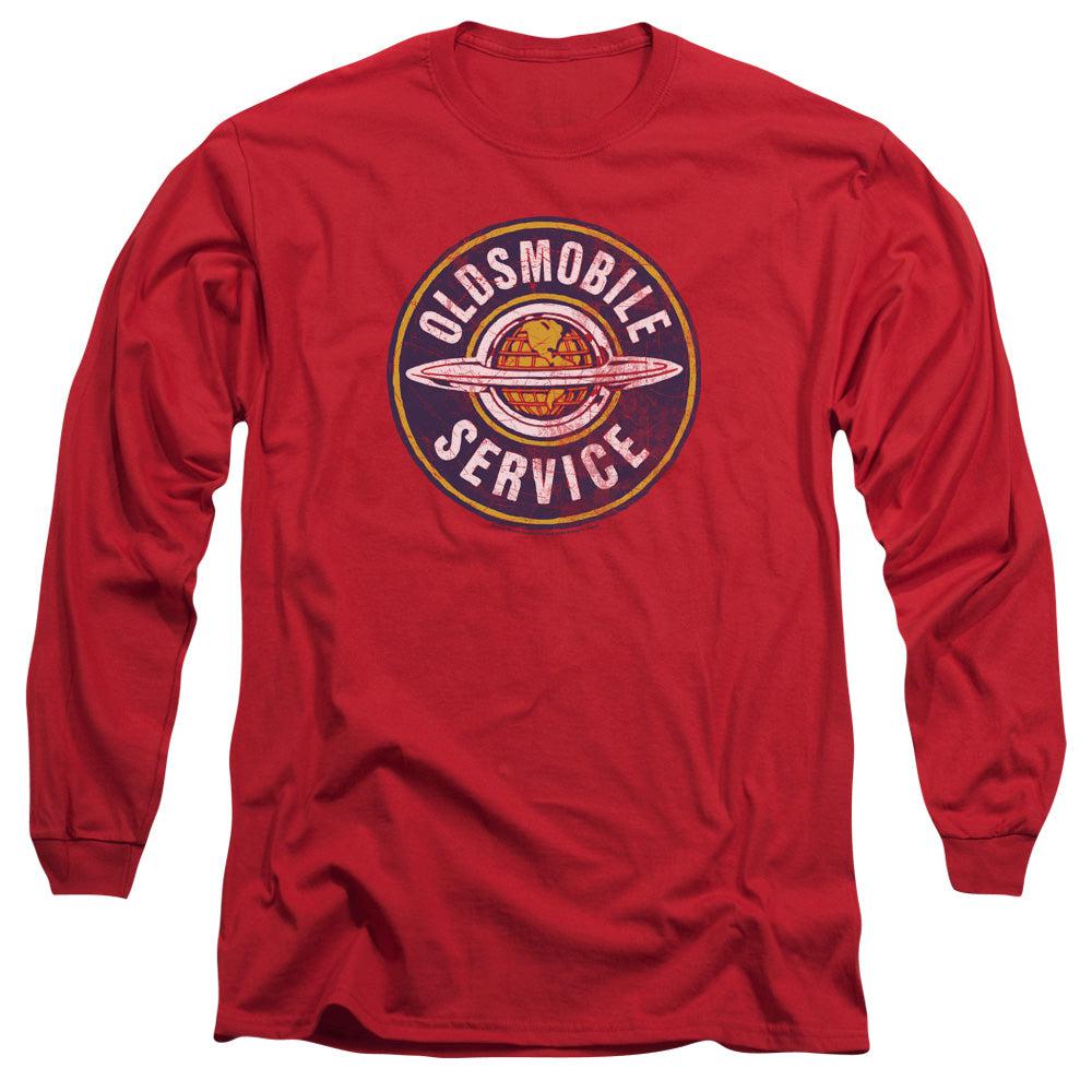 Oldsmobile Vintage Service Long-Sleeve T-Shirt-Grease Monkey Garage