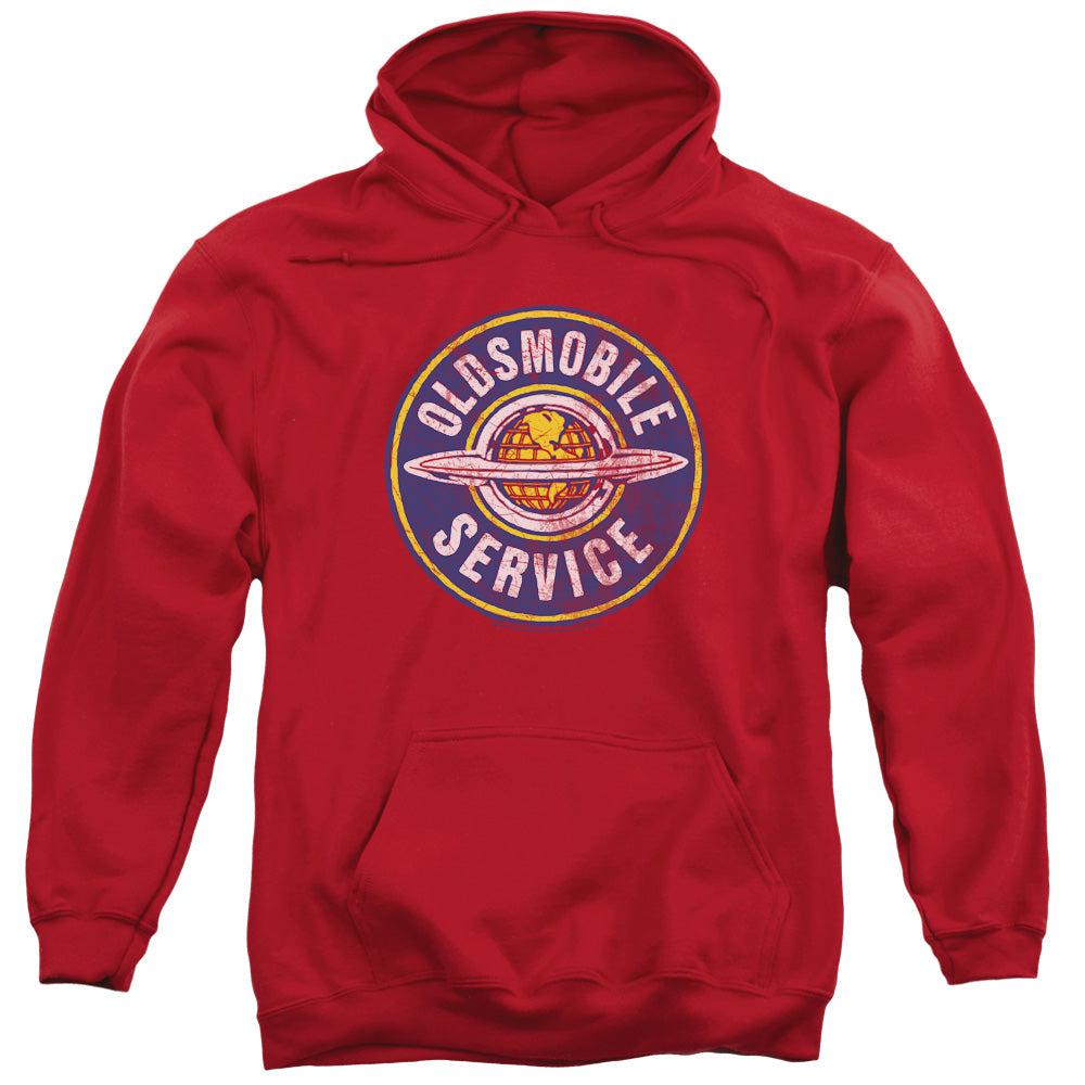 Oldsmobile Vintage Service Pullover Hoodie-Grease Monkey Garage