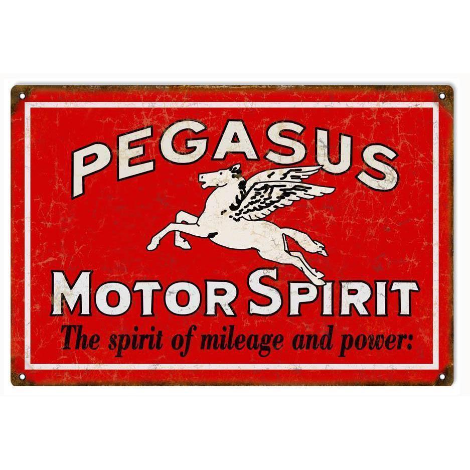 Pegasus Motor Oil Metal Sign-Metal Signs-Grease Monkey Garage