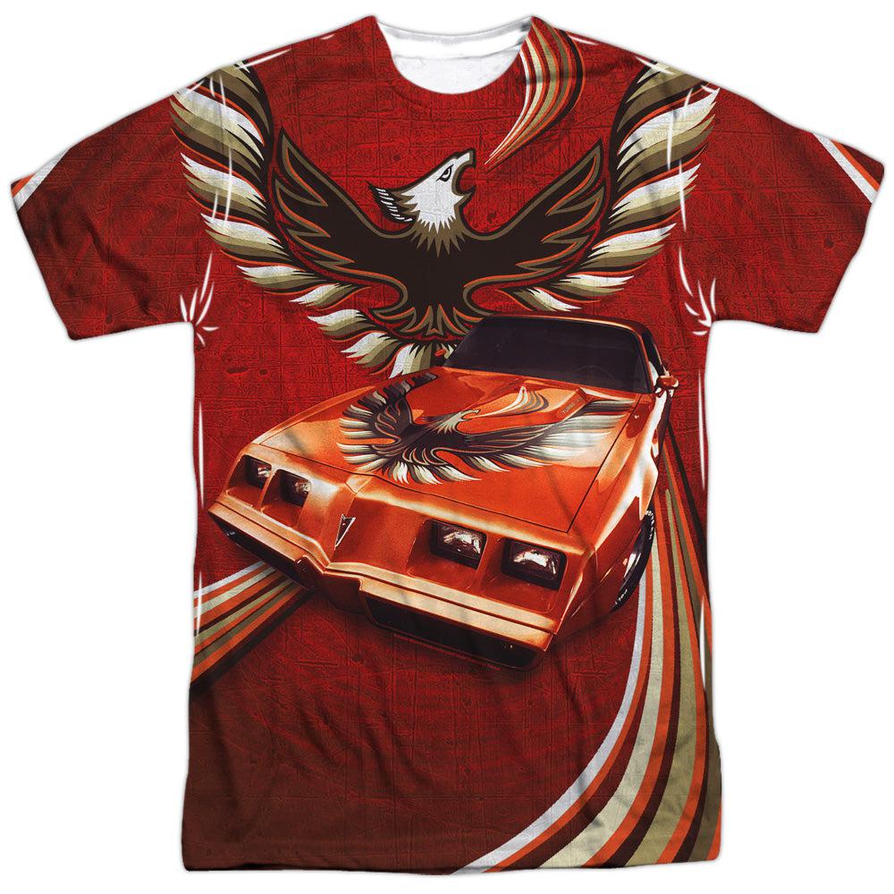 Pontiac Firebird Turbo Trans Am Flames 100% Poly Short-Sleeve T-Shirt-Grease Monkey Garage