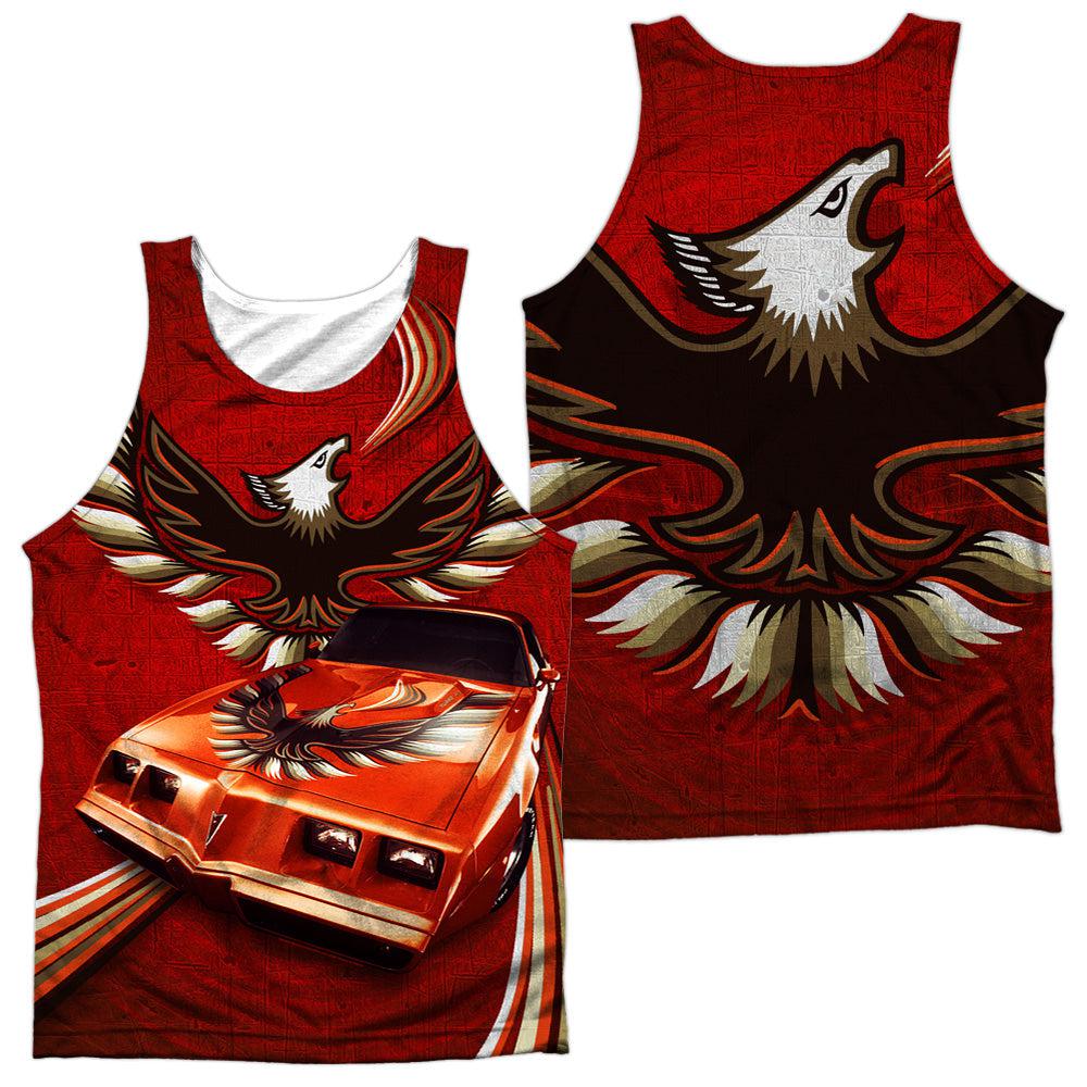 Pontiac Firebird Turbo Trans Am Flames (Front/Back Print) 100% Poly Tank Top-Grease Monkey Garage