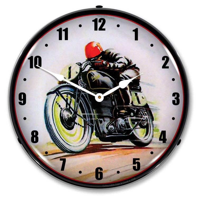 Road Racer LED Clock-LED Clocks-Grease Monkey Garage