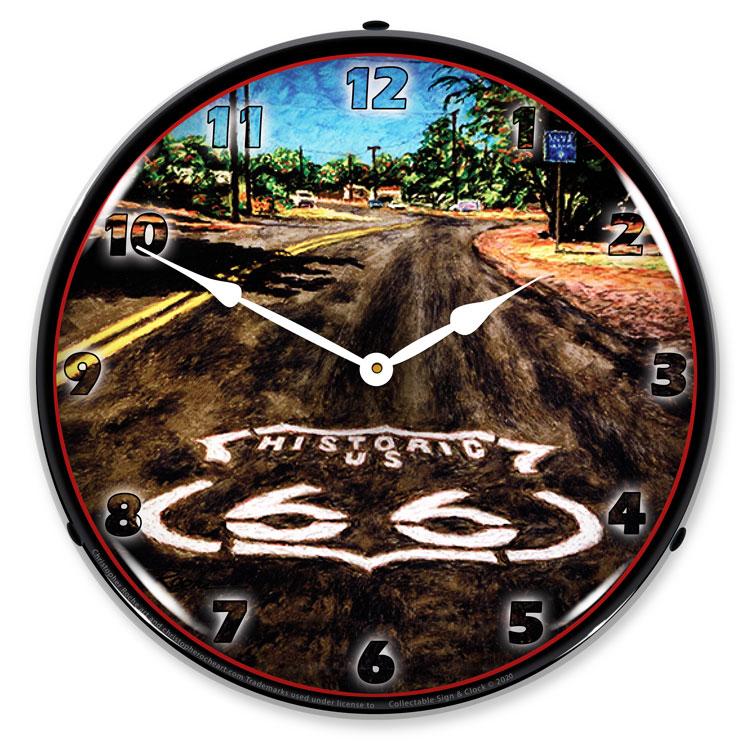 The Mother Road LED Clock-LED Clocks-Grease Monkey Garage